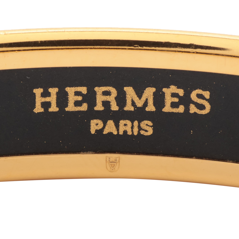 Pre-Loved Hermes Narrow Enamel Qu Importe le Flacon Bangle 65 - Picture 4 of 5